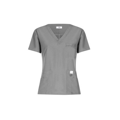Breathing Scrub Top - Gray / Gris 
